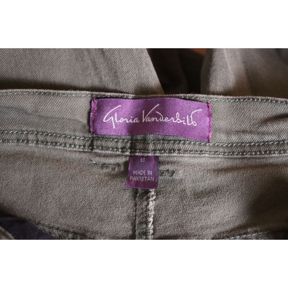 Gloria Vanderbilt Amanda Jeans – Dark Green, Size 10 Short, Straight Leg - Picture 3 of 7
